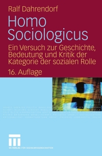 表紙画像: Homo Sociologicus 16th edition 9783531311227