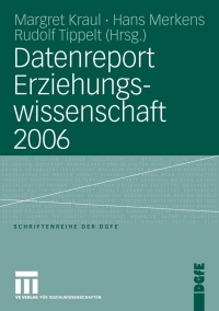 Cover image: Datenreport Erziehungswissenschaft 2006 1st edition 9783531150819