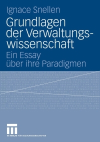 Cover image: Grundlagen der Verwaltungswissenschaft 9783531151007