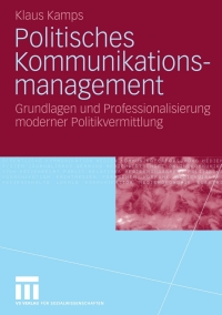 Immagine di copertina: Politisches Kommunikationsmanagement 9783531132808