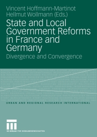 Cover image: State and Local Government Reforms in France and Germany 9783531145969