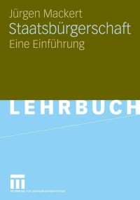 Cover image: Staatsbürgerschaft 9783531146263