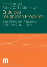 Imagen de portada: Ende des rot-grünen Projekts 1st edition 9783531148755