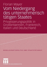 Titelbild: Vom Niedergang des unternehmerisch tätigen Staates 9783531149189