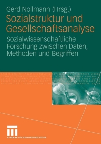 Cover image: Sozialstruktur und Gesellschaftsanalyse 1st edition 9783531149356