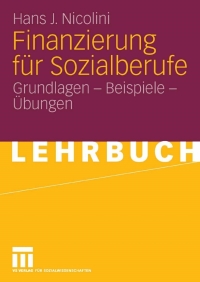 Cover image: Finanzierung für Sozialberufe 9783531150123