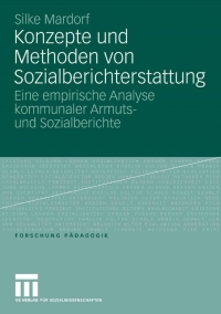 Imagen de portada: Konzepte und Methoden von Sozialberichterstattung 9783531150284