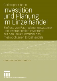 Cover image: Investition und Planung im Einzelhandel 9783531151311