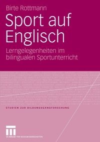 Imagen de portada: Sport auf Englisch 9783531151458