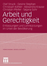 表紙画像: Arbeit und Gerechtigkeit 9783531151595