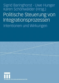 Imagen de portada: Politische Steuerung von Integrationsprozessen 1st edition 9783531151731