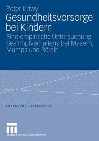 Cover image: Gesundheitsvorsorge bei Kindern 9783531153629