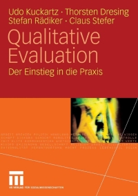 Imagen de portada: Qualitative Evaluation 9783531153667