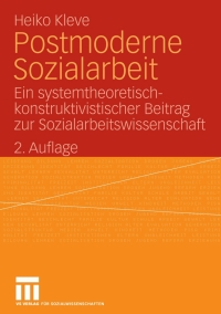 Cover image: Postmoderne Sozialarbeit 2nd edition 9783531154657