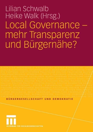 Imagen de portada: Local Governance - mehr Transparenz und Bürgernähe? 9783531154671