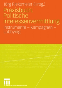 Imagen de portada: Praxisbuch: Politische Interessenvermittlung 1st edition 9783531155470