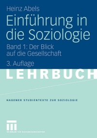 表紙画像: Einführung in die Soziologie 3rd edition 9783531436104