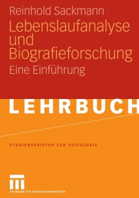Cover image: Lebenslaufanalyse und Biografieforschung 9783531148052
