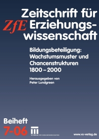 Cover image: Bildungsbeteiligung: Wachstumsmuster und Chancenstrukturen 1800 - 2000 1st edition 9783531152257