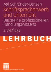 Cover image: Schriftspracherwerb und Unterricht 2nd edition 9783531153681