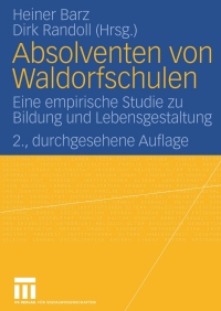 Cover image: Absolventen von Waldorfschulen 2nd edition 9783531156064