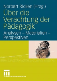 Imagen de portada: Über die Verachtung der Pädagogik 1st edition 9783531148298