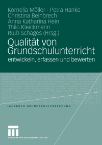 Cover image: Qualität von Grundschulunterricht entwickeln, erfassen und bewerten 1st edition 9783531156231