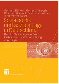 Imagen de portada: Sozialpolitik und soziale Lage in Deutschland 4th edition 9783531333335