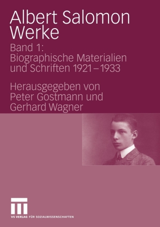 Cover image: Albert Salomon Werke 1st edition 9783531154831