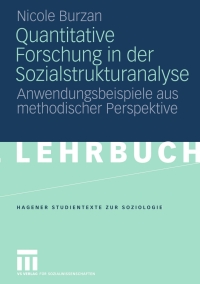 Cover image: Quantitative Forschung in der Sozialstrukturanalyse 9783531155500