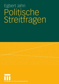 Cover image: Politische Streitfragen 9783531158334