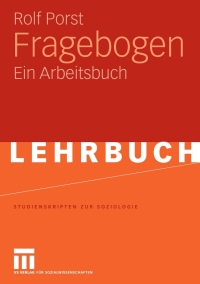 Cover image: Fragebogen 9783531151786