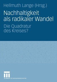 Imagen de portada: Nachhaltigkeit als radikaler Wandel 9783531150932