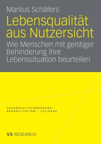 Cover image: Lebensqualität aus Nutzersicht 9783531160139