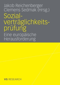 Cover image: Sozialverträglichkeitsprüfung 1st edition 9783531160603