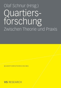 Cover image: Quartiersforschung 1st edition 9783531160986