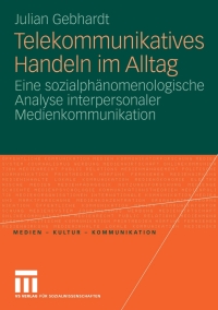 Cover image: Telekommunikatives Handeln im Alltag 9783531159898