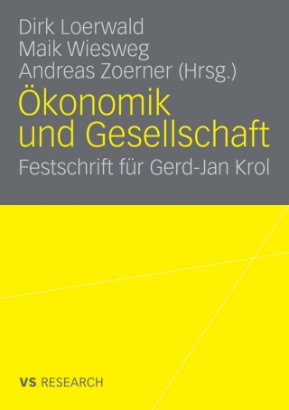 Imagen de portada: Ökonomik und Gesellschaft 1st edition 9783531159904
