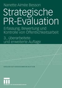 Cover image: Strategische PR-Evaluation 3rd edition 9783531155173