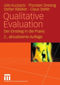 Cover image: Qualitative Evaluation 2nd edition 9783531159034
