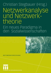 Cover image: Netzwerkanalyse und Netzwerktheorie 1st edition 9783531157382