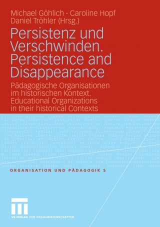 Cover image: Persistenz und Verschwinden. Persistence and Disappearance 9783531159775