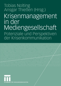 Titelbild: Krisenmanagement in der Mediengesellschaft 9783531153841