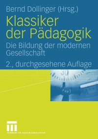 Cover image: Klassiker der Pädagogik 2nd edition 9783531161716