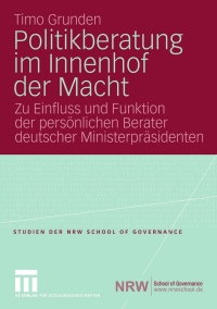 Cover image: Politikberatung im Innenhof der Macht 9783531162041