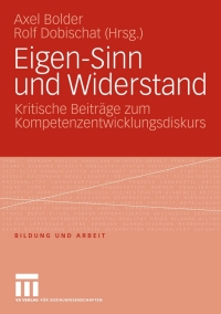 Imagen de portada: Eigen-Sinn und Widerstand 1st edition 9783531160283