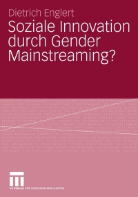 Cover image: Soziale Innovation durch Gender Mainstreaming? 9783531162195