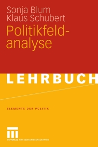 Cover image: Politikfeldanalyse 9783531163895