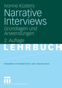Cover image: Narrative Interviews 2nd edition 9783531161532