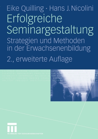 Cover image: Erfolgreiche Seminargestaltung 2nd edition 9783531163451